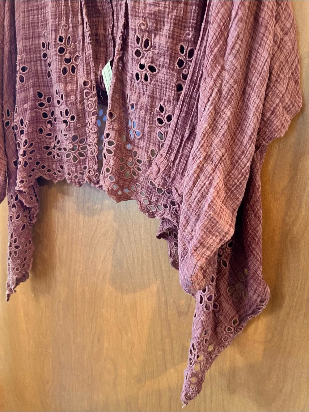 Free People Amira Wrap in Washed Mauve - Size M/L